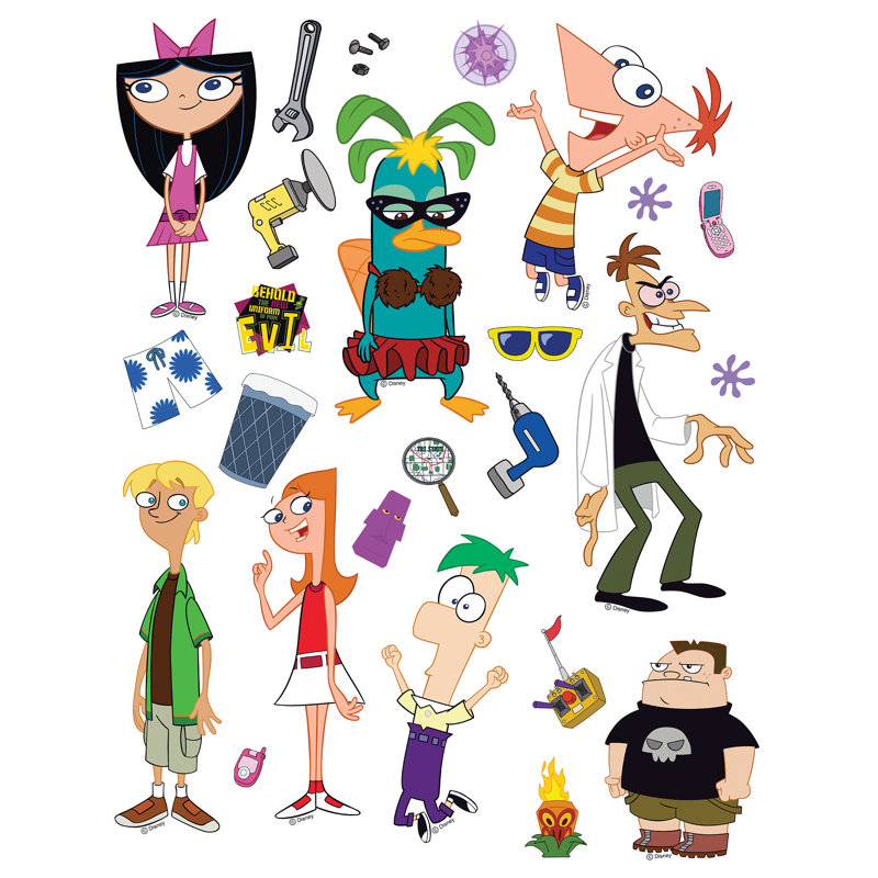 Disney Classics Phineas and Ferb Wall Sticker